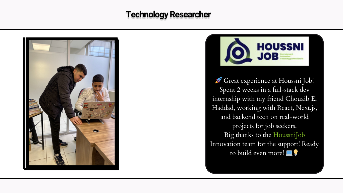Houssni Job Internship